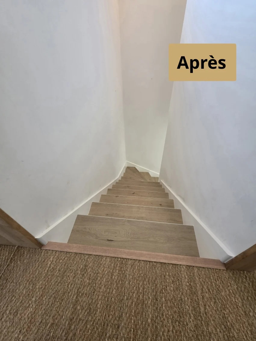 Plinthes escalier rampantes | Davy DUBOZ | KASS THOR | Réalisations Menuiserie Haguenau